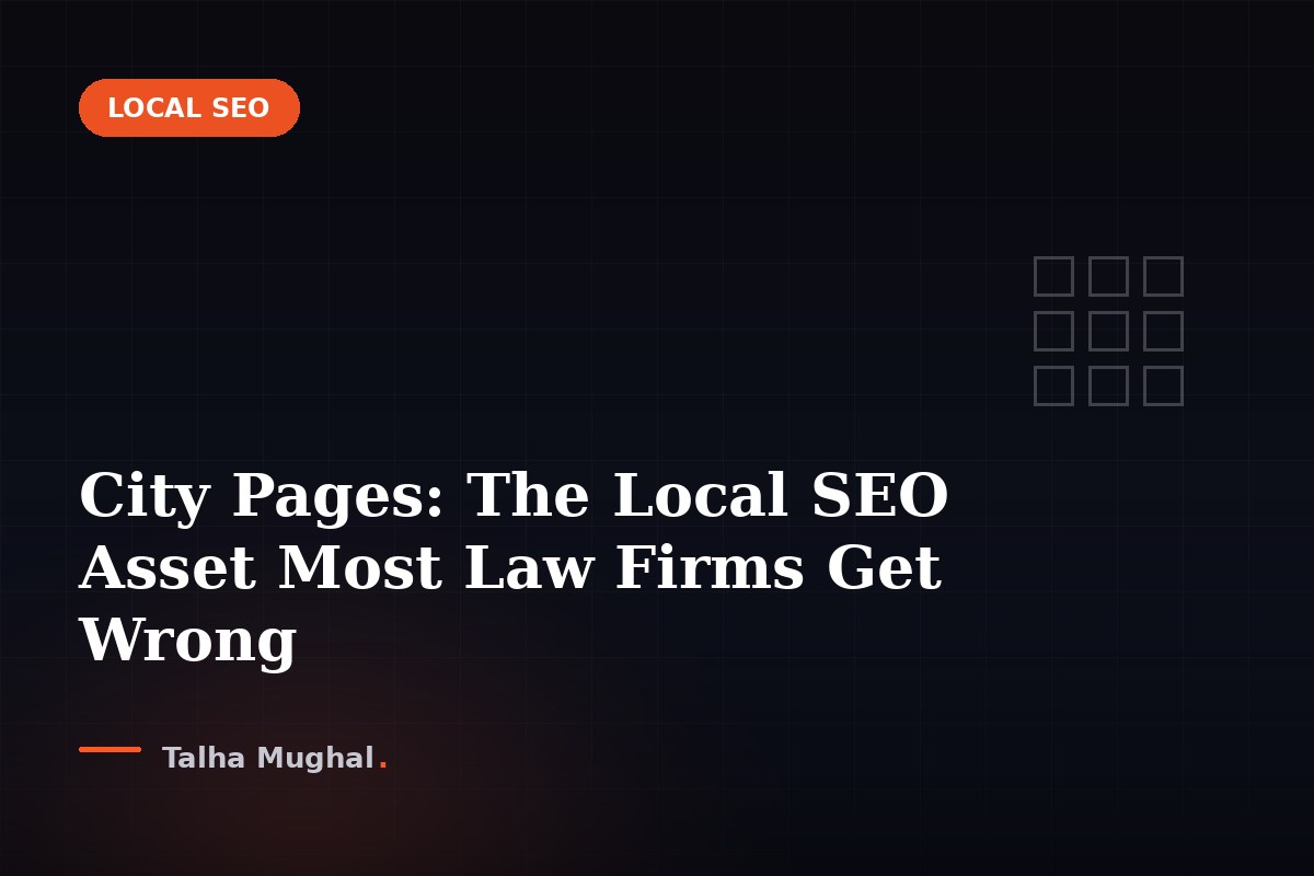 City Pages: The Local SEO Asset Most Law Firms Get Wrong